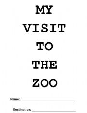 English Worksheet: My Visit To The Zoo