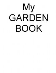 English worksheet: My Garden Book