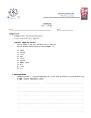 English worksheet: Mixed activity