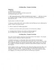 English worksheet: A Solitary Blue