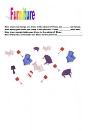 English Worksheet: Furniture