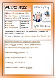English Worksheet: Passive voice