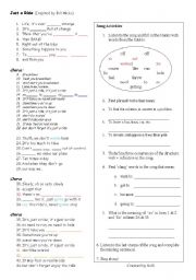 English Worksheet: Just a Ride