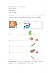 English Worksheet: Have got - Havent got