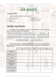 English Worksheet: Job search