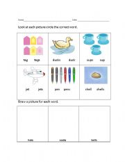 English Worksheet: plural nouns