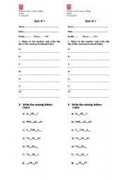 English Worksheet: DAYS OF THE WEEK