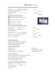 English Worksheet: Song 