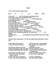 English Worksheet: Quiz