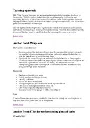 English Worksheet: Teaching approach