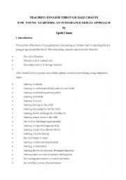 English Worksheet: Teaching English For Young Learner