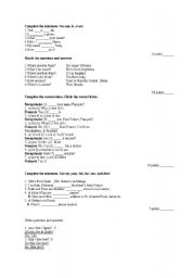 English Worksheet: present simple
