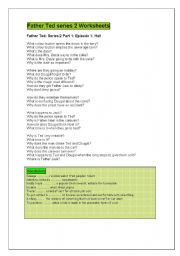 English Worksheet: Fther Ted series 2 Worksheets