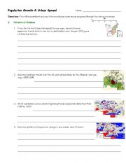 English Worksheet: population