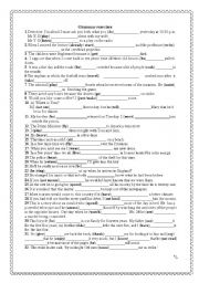 English Worksheet: mixed tenses exercises