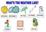 English Worksheet: WEATHER