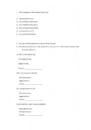 English Worksheet: Present Simple Vs Present Continuous