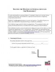 English Worksheet: Solve A mystery