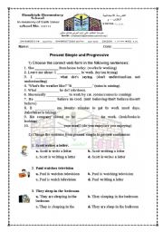 English Worksheet: Present simple