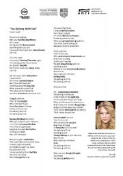 English Worksheet: You Belong With Me - Taylor Swift