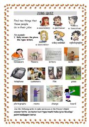 English Worksheet: Job quiz