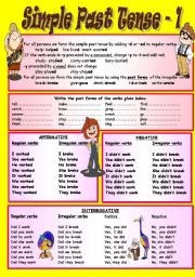 English Worksheet: Simple Past Usage