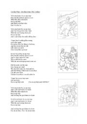 English Worksheet: Song - On my way, Phil Collins