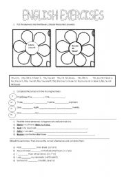 English Worksheet: Verb to be, numbers, pronouns