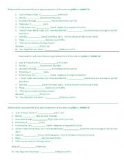 English worksheet: conditionals quiz