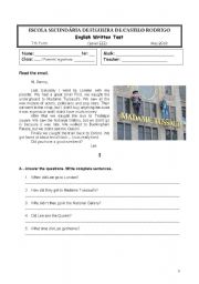 English Worksheet: PAST ACTIVITIES