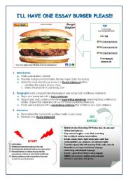English Worksheet: Essay Burger