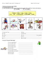 English Worksheet: Module 6. Lesson 1: Voluntary work 9th forms