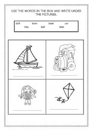 English Worksheet: TOYS