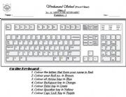 English Worksheet: computer keyboard