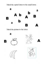 English Worksheet: A B