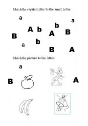 English worksheet: A B