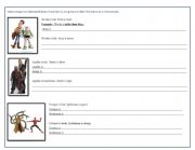 English Worksheet: Writing comparative sentences