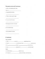 English Worksheet: Passive voice and If sentences