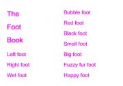 English Worksheet: Foot book