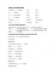 English Worksheet: grammer exercises
