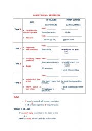 English worksheet: Conditionals type 3