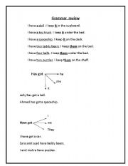 English worksheet: possessive adjectives