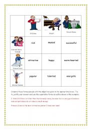 English worksheet: COMPARATIVES AND SUPERLATIVES II.