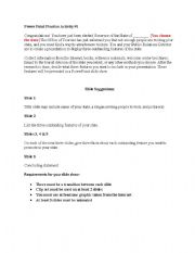 English Worksheet: Powerpoint Practice