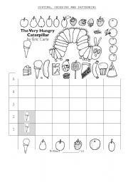 English Worksheet: A Very Hungry Caterpillar Graph