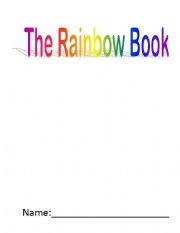 English worksheet: Rainbow book 