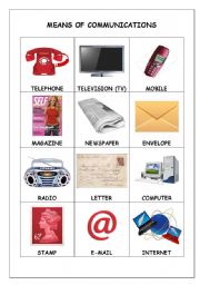 English Worksheet: Vocabulary: media