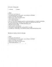 English worksheet: Role Play_Joining a Gym