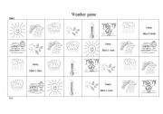 English Worksheet: weather game