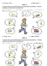 English Worksheet: 2 Pair work activities : In your school, are there ... ?
